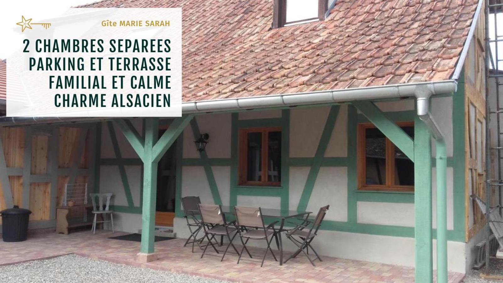 Gite Chez Marie-Sarah Petite Maison Calme Parking Ebersheim Exterior foto